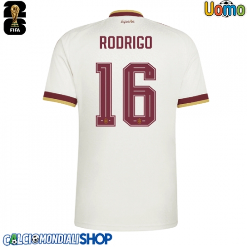 Maglie da calcio Spagna Rodri Hernandez #16 Seconda Maglia Mondiali 2026  Manica Corta
